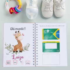 Caderneta de saúde girafa e borboleta - comprar online