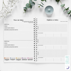Planner permanente coleção mármore rosa marble - comprar online