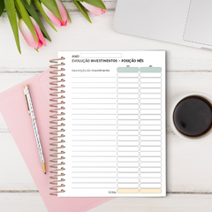 Planner financeiro permanente Tom - Caellar Studio | Planner, agenda, sketchbook e muito mais!