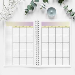 Planner permanente coleção mármore verde marble - loja online