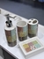 Set de baño 4 piezas estampada - comprar online