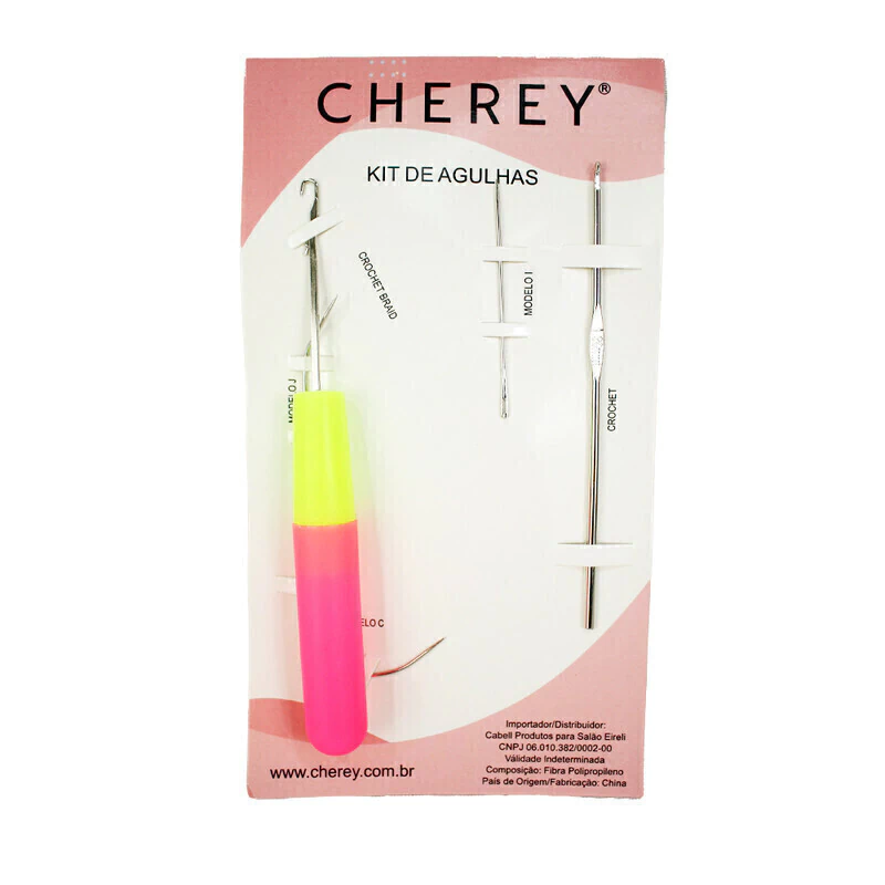 KIT 5 AGULHAS PARA ENTRELACE E CROCHET BRAID K5