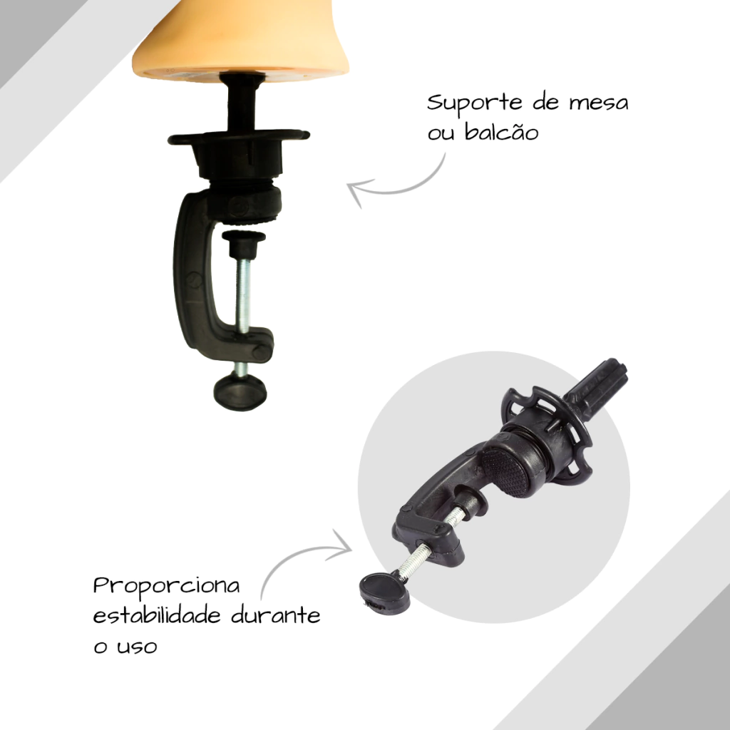 Suporte de Mesa Para cabeça de Manequim