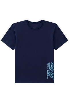 Camiseta em Meia malha Flamên Letter Jhonny