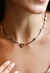 Chocker Pingentes Ródio Branco