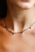 Chocker Mini Corações Ródio Branco - comprar online
