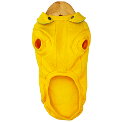 Moletom Fluffy Aus Miaus Com Capuz Removível - Amarelo Solar - loja online