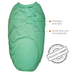 Camiseta Dry Fit - Verde Menta - Linha Dachshund