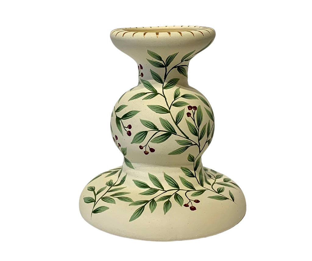 Vaso Torneado Mini Floral Magenta