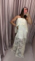 VESTIDO MIDI LENINTA COM BABADOS EM RENDAS BEGE na internet