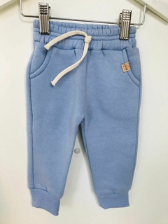 Pantalon frizado celeste