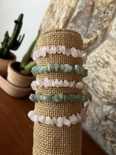Pulseira quartzo rosa na internet