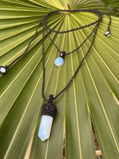 Conjunto de colares pedra da lua