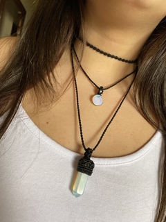Conjunto de colares pedra da lua - comprar online