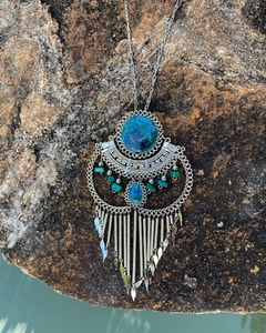 Colar pedra turquesa - comprar online
