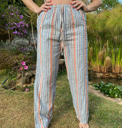 Calça listrada