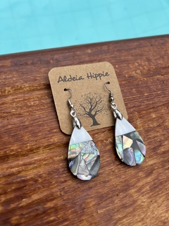 Brincos abalone e madrepérola - comprar online
