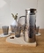 Set jarra vidrio + 6 vasos en internet