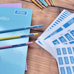 Adesivo Escolar Azul - comprar online