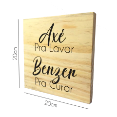 Placa Axé - comprar online
