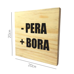 Placa Menos Pera - comprar online