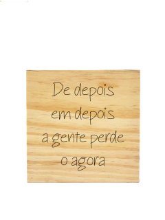 Placa Depois em Depois
