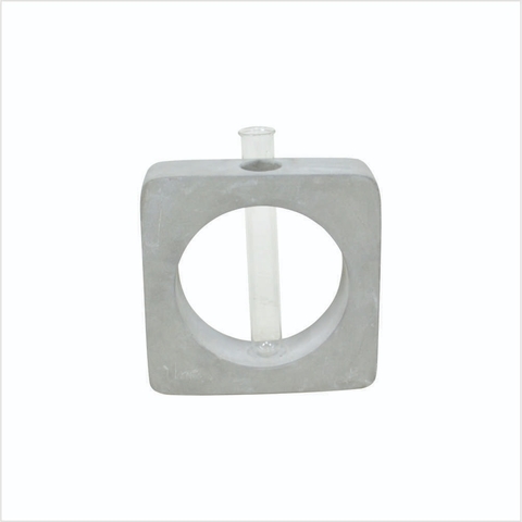 VASO CONCRETO QUADRADO TUBO