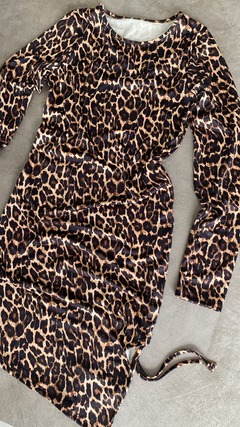 Vestido frunce Print - comprar online