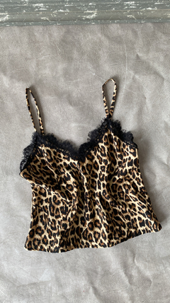 Musculosa print puntilla - comprar online