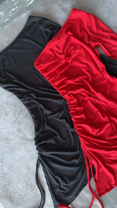 Vestido irregular frunce - comprar online