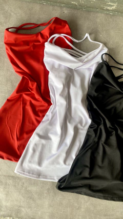 Imagen de Vestido microfibra espalda cruzada