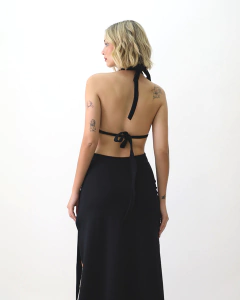Vestido Microfibra cutout