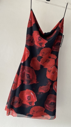 Vestido microtul estampado - tienda online