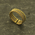 Anillo tres oros trenzado