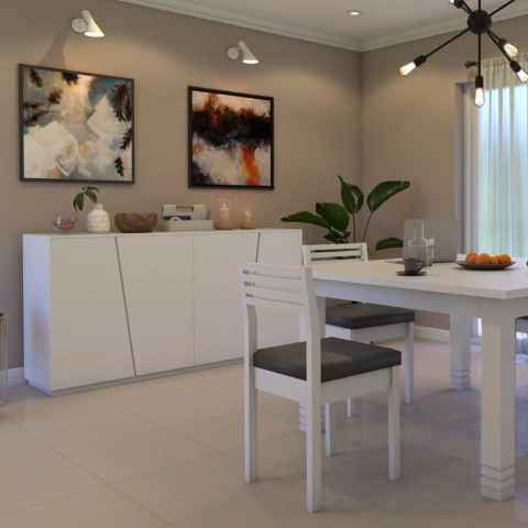 VAJILLERO MONTERREY - 180*045*093 (PUERTAS Y ESTANTES)