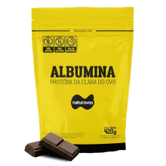 ALBUMINA REFIL 420G SABOR: CHOCOLATE - NATUROVOS