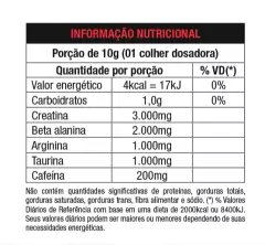 PRE TREINO 4B MELANCIA COM GENGIBRE 300G - NUTRATA - comprar online