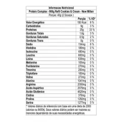 Imagem do PROTEIN COMPLEX COOKIES e CREAM STAND POUCHE 900G NEW MILLEN