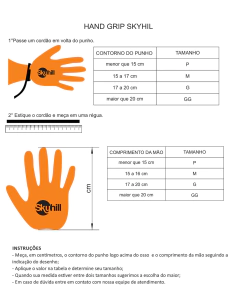 HAND GRIP COMPETITION - PRETO/ LONA LARANJA - M - SKYHILL - loja online