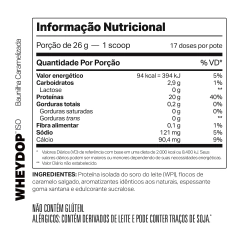 WHEYDOP ISO CHOCOLATE BELGA 450G - ELEMENTO PURO - comprar online