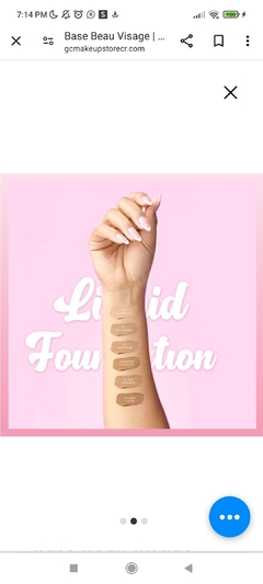 BASE LIQUIDA 02 BEAU VISAGE - Lunaglowshop.cl