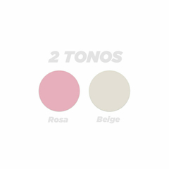 Imagen de COMESTIQUERO DOBRE COMPARTIMIENTO ROSA/BEISGE DOLCE BELLA