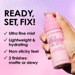 FIJADOR REFRESH MATIFICANTE/ HIDRATANTE L.A COLOR - Lunaglowshop.cl