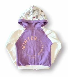 CAMPERA HOCKEY CRUDO Y LILA - tienda online