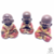 Trio de Monges da Meditação Rose (Resina)