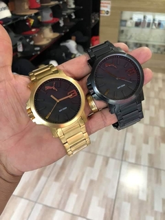 Relógio Masculino Puma Aço Escovado - Prova D água na internet
