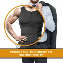 Regata Cinta Modeladora Térmica Compressão Abdominal Masculina