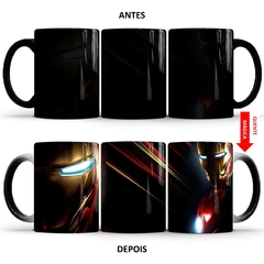 Caneca mágica em cerâmica Homem de Ferro da Marvel