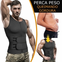 Regata Cinta Modeladora Térmica Compressão Abdominal Masculina