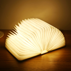 Livro luminária magnético de led carregável com usb